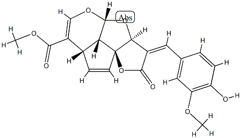 (3aS,9aS)-3,3a,7aα,9bα-Tetrahydro-3-[(E)-(4-hydroxy-3-methoxyphenyl)methylene]-2-oxo-2H,4aαH-1,4,5-trioxadicyclopent[a,hi]indene-7-carboxylic acid methyl ester