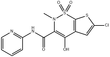 6-Chloro-4-hydroxy-2-methyl-N-(pyridin-2-yl)-2H-thieno[3,2-e]-1,2-thiazine-3-carboxamide 1,1-dioxide
