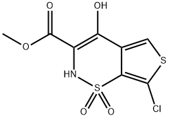 6-氯-4-羟基-3-甲氧羰基-2H-噻吩并[2,3-E]-1,2-噻嗪-1,1-二氧化物