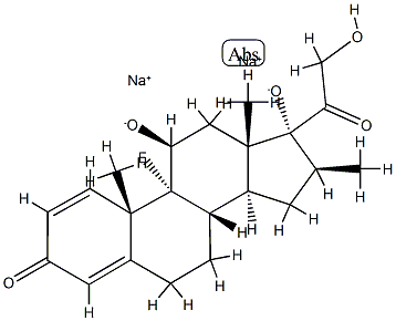 disodium (8S,9R,10S,11S,13S,14S,16S,17R)-9-fluoro-17-(2-hydroxyacetyl) -10,13,16-trimethyl-3-oxo-6,7,8,11,12,14,15,16-octahydrocyclopenta[a]p henanthrene-11,17-diolate