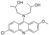 1-[(6-chloro-2-methoxy-acridin-9-yl)-(2-hydroxypropyl)amino]propan-2-o l