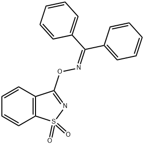 Benzophenone O-[(1,2-benzisothiazole-1,1-dioxide)-3-yl]oxime