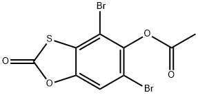 4,6-dibromo-2-oxo-1,3-benzoxathiol-5-yl acetate
