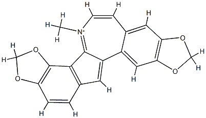 4-Methyl[1,3]dioxolo[4,5-h]-1,3-dioxolo[6,7]indeno[2,1-a][3]benzazepin-4-ium