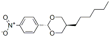 1,3-Dioxane, 5-hexyl-2-(4-nitrophenyl)-, trans-
