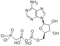 5'-ADENYLIC ACID, MONOANHYDRIDE WITH (DICHLOROPHOSPHONOMETHYL)PHOSPHONIC ACID