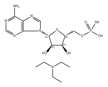 TRIETHYLAMINE O-(((2R,3S,4R,5R)-5-(6-AMINO-9H-PURIN-9-YL)-3,4-DIHYDROXYTETRAHYDROFURAN-2-YL)METHYL) PHOSPHOROTHIOATE