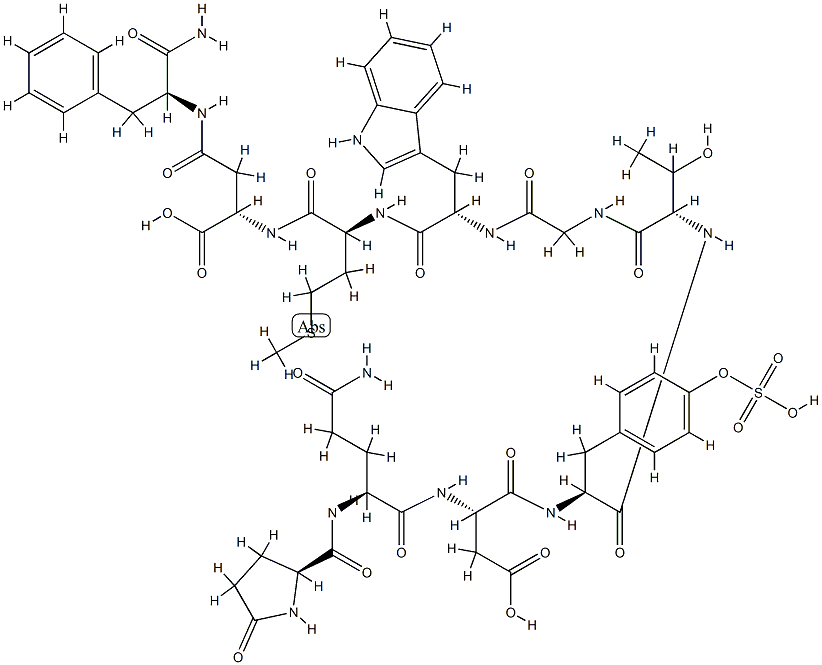caerulein, beta-Asp(9)-