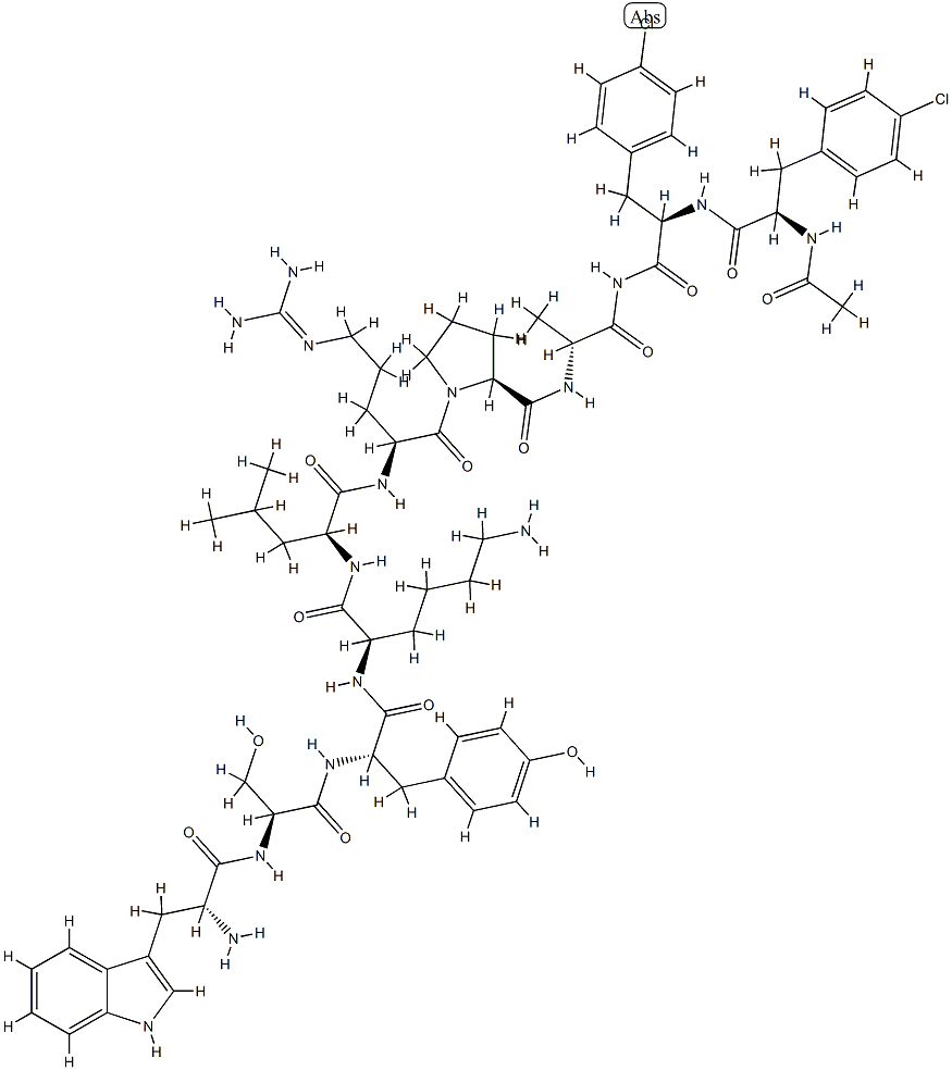 GnRH, Ac(4-Cl-Phe(1,2)-Trp(3)-Tyr(5)-Lys(6)-Ala(10))-