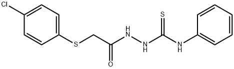1-[2-(4-CHLOROPHENYLTHIO)ACETYL]-4-PHENYLTHIOSEMICARBAZIDE