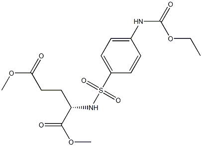 dimethyl (2S)-2-[[4-(ethoxycarbonylamino)phenyl]sulfonylamino]pentaned ioate