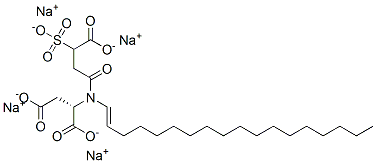 N-(3-羧基-1-氧-3-硫代丙基)-N-十八烷基天冬氨酸四钠盐