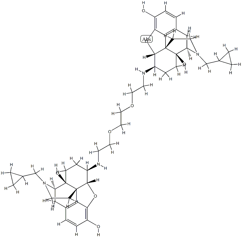 6,6'-(ethylenebis(oxyethyleneimino))bis(17-cyclopropylmethyl)-4,5-epoxymorphinan-3,14-diol