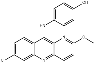 2-甲氧基-7-氯-10-(4'-羟苯基)胺基苯并[B]-1,5-萘啶