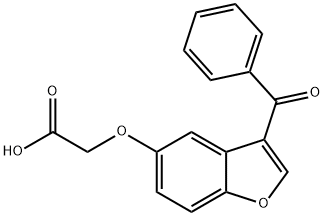 2-(3-benzoylbenzofuran-5-yl)oxyacetic acid