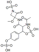 3-[[2-(Acetylamino)-1-oxo-3-sulfooxy-3-[4-(sulfooxy)phenyl]propyl]amino]-3-methoxy-2-oxo-1-azetidinesulfonic acid
