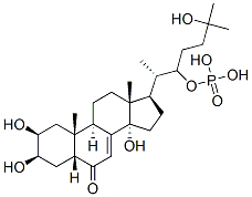 [(2S,3R)-6-hydroxy-6-methyl-2-[(2S,3R,5R,9R,10R,13R,17R)-2,3,14-trihyd roxy-10,13-dimethyl-6-oxo-2,3,4,5,9,11,12,15,16,17-decahydro-1H-cyclop enta[a]phenanthren-17-yl]heptan-3-yl]oxyphosphonic acid
