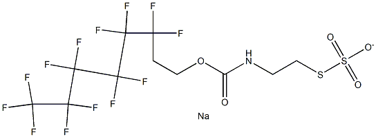 Carbamic acid, [2-(sulfothio)ethyl]-, C-(3,3,4,4,5,5,6,6,7,7,8,8,8-tridecafluorooctyl) ester, monosodium salt