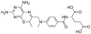(2S)-2-[[4-[(3,5-diamino-9-methyl-10-thia-2,4,7-triazabicyclo[4.4.0]de ca-1,3,5,7-tetraen-8-yl)methyl-methyl-amino]benzoyl]amino]pentanedioic acid