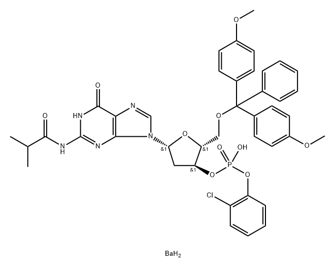 BU-DMT-DEOXYGUANOSINE 2-CLPH DIESTER BARIUM)