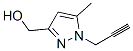 1H-Pyrazole-3-methanol,  5-methyl-1-(2-propynyl)-  (9CI)