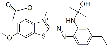 2-[[4-[ethyl(2-hydroxyisopropyl)amino]phenyl]azo]-6-methoxy-3-methylbenzothiazolium acetate