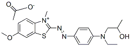 2-[[4-[ethyl(2-hydroxypropyl)amino]phenyl]azo]-6-methoxy-3-methylbenzothiazolium acetate