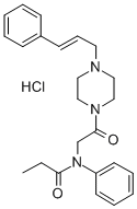 1-Cinnamyl-4-((N-propionanilido)acetyl)piperazine hydrochloride