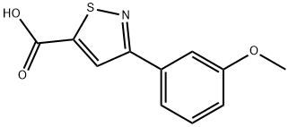 3-(3-甲氧基苯基)异噻唑-5-羧酸