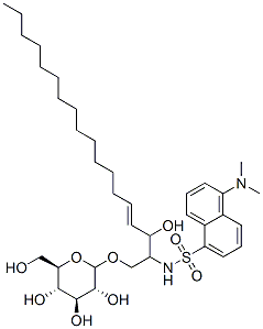 1-O-glucosyl-2-N-(dimethylaminonaphthalene-5-sulfonyl)sphingosine