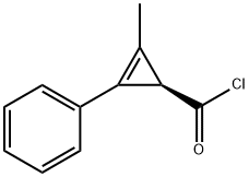 2-Cyclopropene-1-carbonylchloride,2-methyl-3-phenyl-,(R)-(9CI)