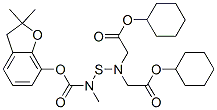 cyclohexyl 2-[cyclohexyloxycarbonylmethyl-[(2,2-dimethyl-3H-benzofuran -7-yl)oxycarbonyl-methyl-amino]sulfanyl-amino]acetate