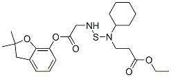 ethyl 3-[cyclohexyl-[(2,2-dimethyl-3H-benzofuran-7-yl)oxycarbonyl-meth yl-amino]sulfanyl-amino]propanoate