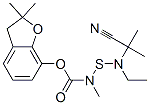 (2,2-dimethyl-3H-benzofuran-7-yl) N-(2-cyanoethyl-propan-2-yl-amino)su lfanyl-N-methyl-carbamate