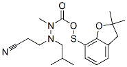 (2,2-dimethyl-3H-benzofuran-7-yl) N-(2-cyanoethyl-(2-methylpropyl)amin o)sulfanyl-N-methyl-carbamate