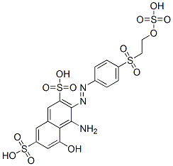 4-amino-5-hydroxy-3-[[4-[[2-(sulphooxy)ethyl]sulphonyl]phenyl]azo]naphthalene-2,7-disulphonic acid