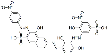 6-[[2,4-dihydroxy-3-[(2-hydroxy-3-nitro-5-sulphophenyl)azo]phenyl]azo]-4-hydroxy-3-[(4-nitrophenyl)azo]naphthalene-2-sulphonic acid