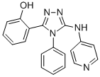 Phenol, 2-(4-phenyl-5-(4-pyridinylamino)-4H-1,2,4-triazol-3-yl)-