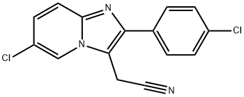 6-Chloro-2-(4-chlorophenyl)imidazo[1,2-α]pyridine-3-acetonitrile