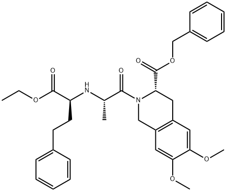 (S)-2-[(S)-2-((S)-1-乙氧羰基-3-苯基丙基氨基)丙酰基]-6,7-二甲氧基-1,2,3,4-四氢异喹啉-3-甲酸苄酯