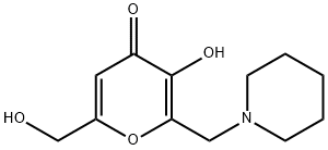 4H-Pyran-4-one, 3-hydroxy-6-(hydroxymethyl)-2-(1-piperidinylmethyl)-