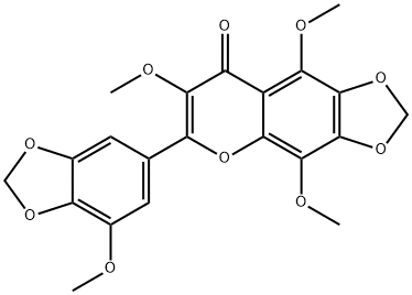 3,5,8,3'-Tetramethoxy-
6,7,4',5'-bis(methylenedioxy)flavone