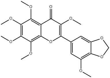 3,5,6,7,8,3'-Hexamethoxy-
4',5'-methylenedioxyflavone