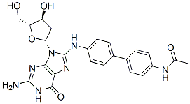 Guanosine, 8-((4'-(acetylamino)(1,1'-biphenyl)-4-yl)amino)-2'-deoxy-