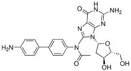 Guanosine, 8-(acetyl(4'-amino(1,1'-biphenyl)-4-yl)amino)-2'-deoxy-