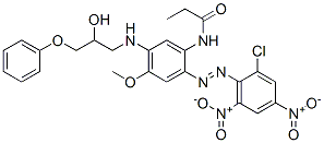 N-[-2-[(2-chloro-4,6-dinitrophenyl)azo]-5-[(2-hydroxy-3-phenoxypropyl)amino]-4-methoxyphenyl]propionamide