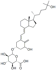 beta-D-Glucopyranosiduronic acid, (1alpha,3beta,5Z,7E)-dihydroxy-9,10- secocholesta-5,7,10(19)-trienyl