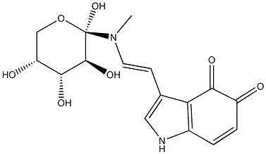 1-desoxyfructo-alpha,beta-dehydro-4,5-dioxotryptamine