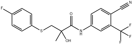 N-[4-氰基-3-(三氟甲基)苯基]-3-(4-氟苯巯基)-2-羟基-2-甲基丙酰胺