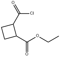 Cyclobutanecarboxylic acid, 2-(chloroformyl)-, ethyl ester (7CI)